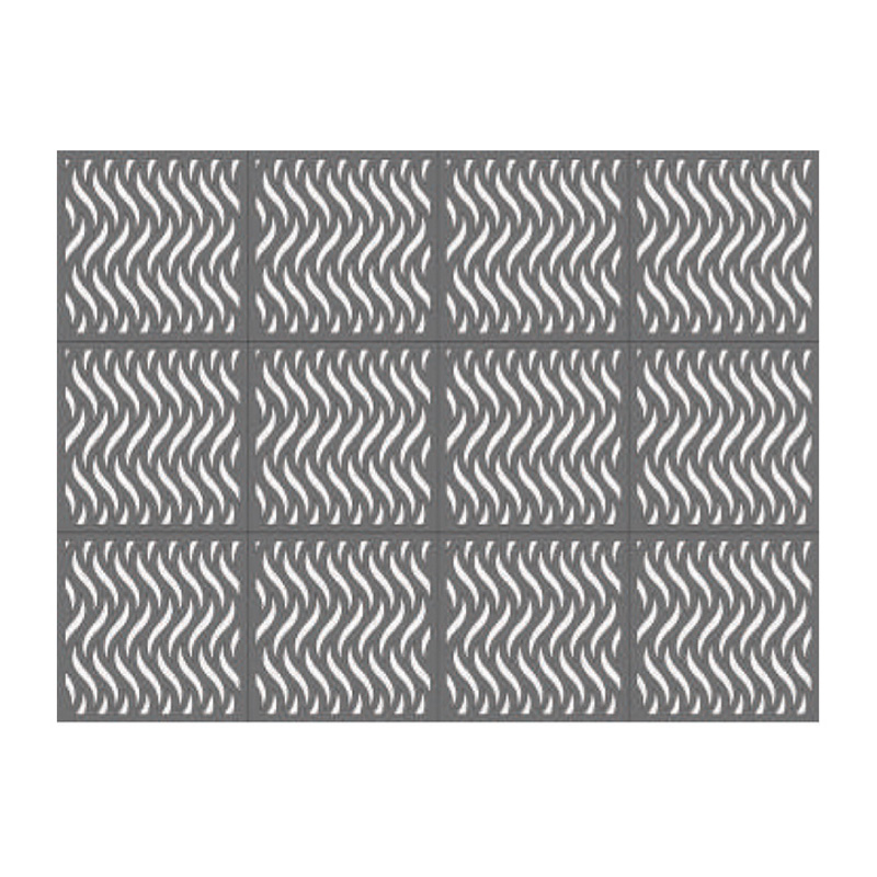 ผนังตกแต่ง เอสซีจี รุ่นเฟรทเวิร์ค ลาย Zig Zag ขนาด 100x100x0.8 ซม. สีรองพื้น